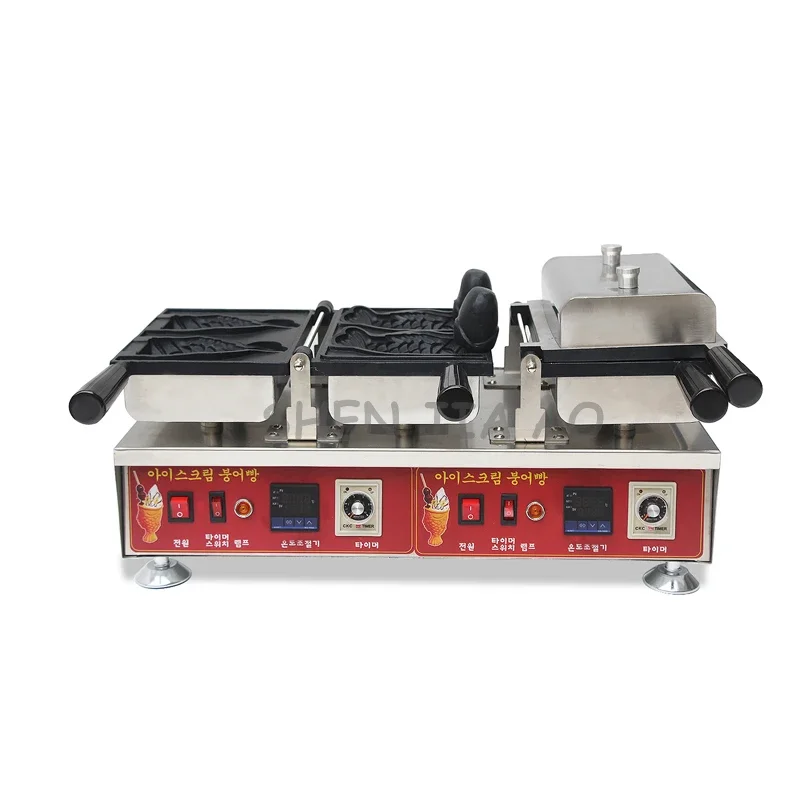110/220V 3200W cyfrowy wyświetlacz ciepło elektryczne otwarte Snapper maszyna do spalania ryb komercyjna maszyna do lodów Snapper maszyna do chleba