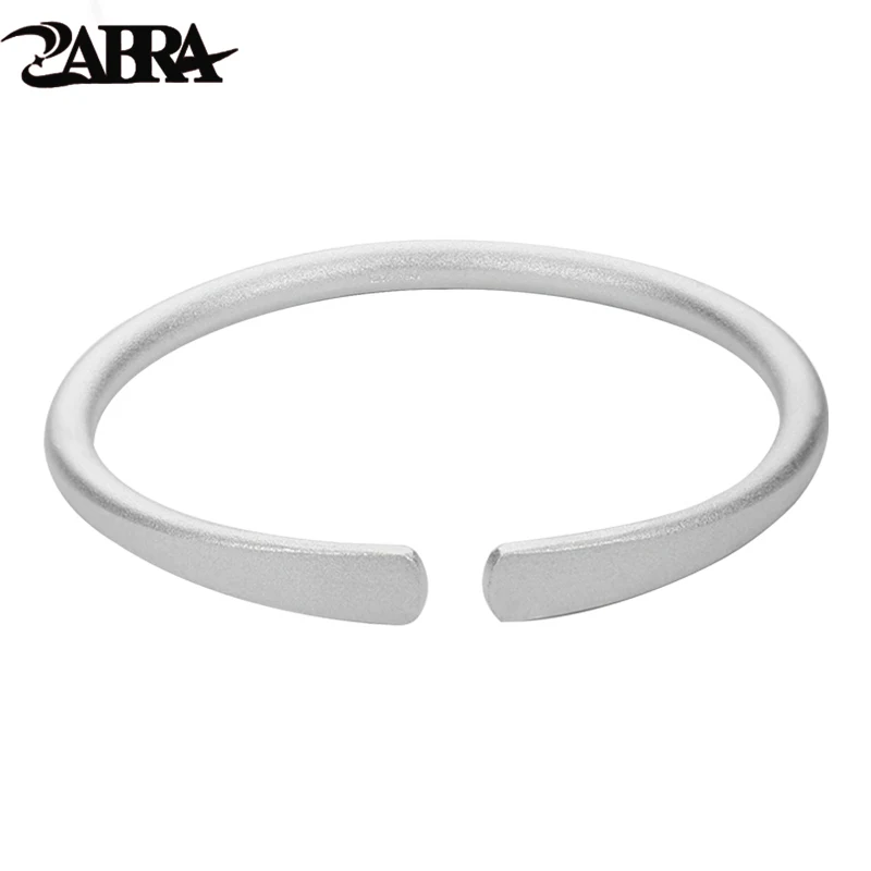 ZABRA 999 Pure Silver Ancient Method Pure Circle Men's and Women's Classic Inherited Foot Silver Bracelet Gift