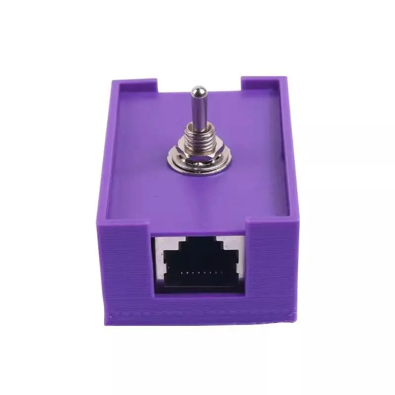 Network cable switch Network switch RJ45 twisted pair anti-theft network cable control lightning protection crystal head
