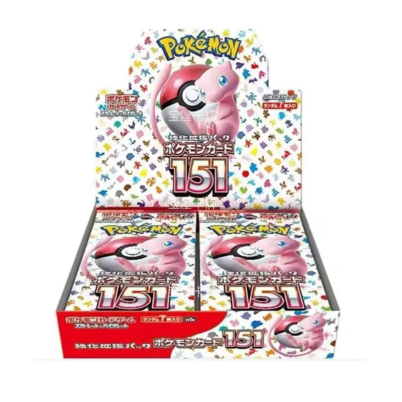 In Stock Original การ์ด Pokemon ญี่ปุ่น Sv4 Sv5 Sv9 Ex Booster กล่องแพ็คการ์ดหายากคอลเลกชันเกมการแข่งขันของขวัญ