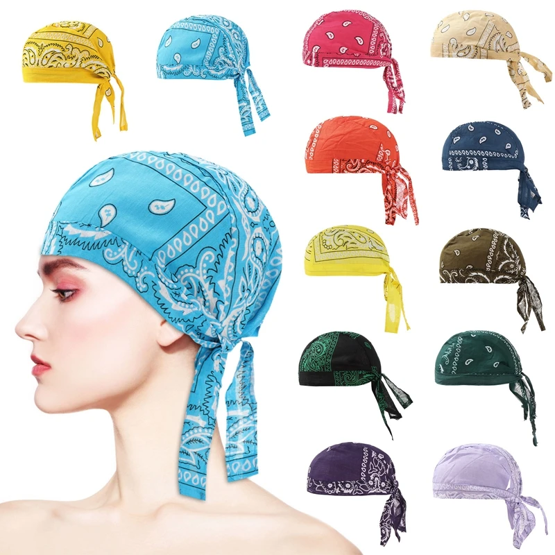 Unisex Mannen Bandana Schedel Sport Paisley Piraat Hoed Fietsen Cap Hoofdband Hoofddoek Head Wrap Gebonden Ademend Mutsen Hoed