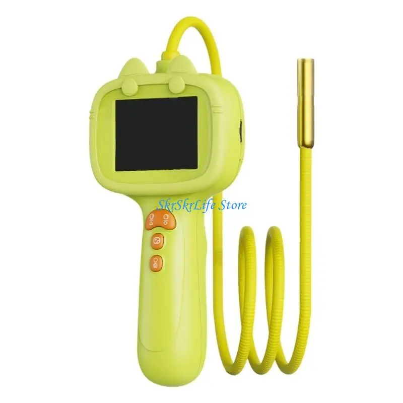 E65E Kids Adventure Borescope Snake Camera with Light Record Videos Photos