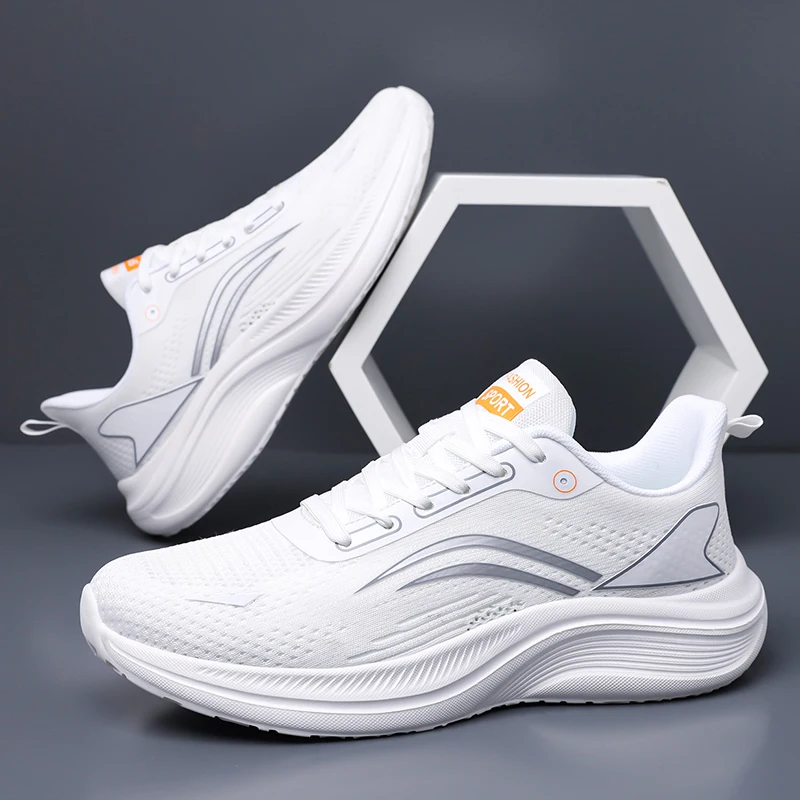 Men's shoes, flying fabric testing shoes, comprehensive training shoes, sports training plus size shoes