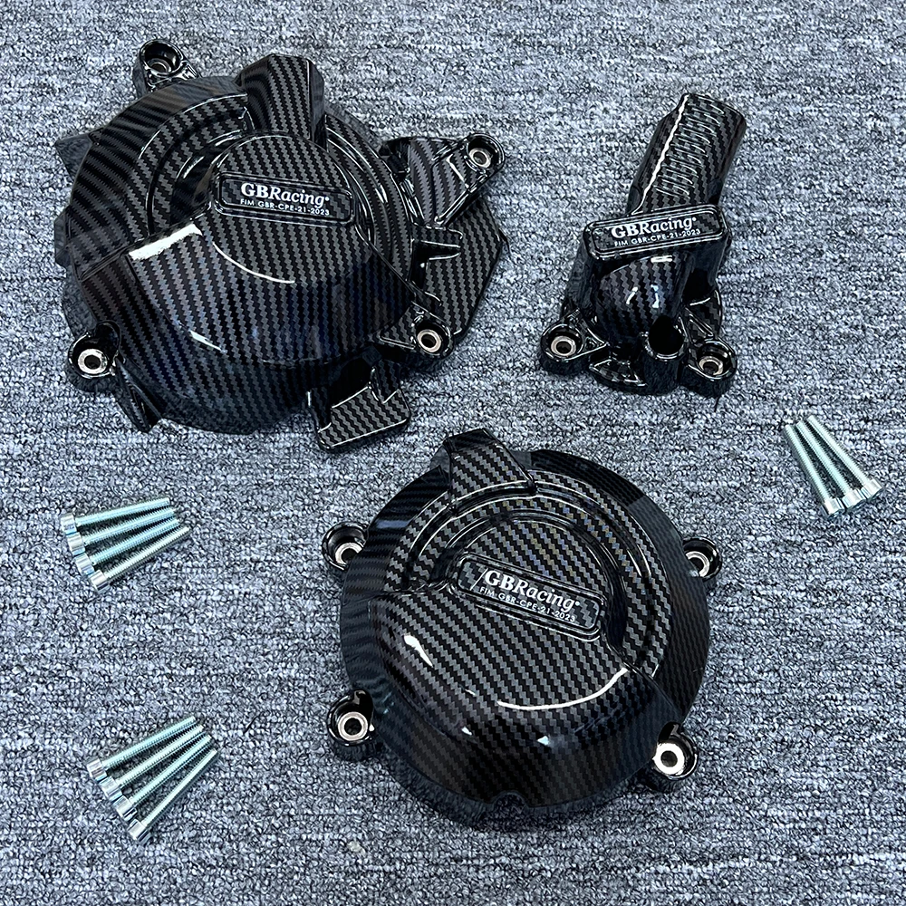 790R 2023 Motorcycle Engine Protection Cover For 790 DUKE & 790R 2018 2019 2020-2022 2023 Engine Covers Set Carbon Fiber Texture