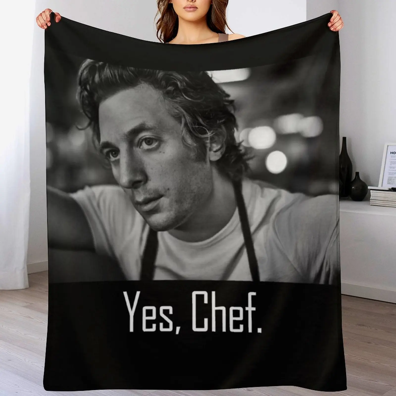

Yes Chef - The Bear (Carmy) Throw Blanket Soft Comfort Blanket for Reading Watching TV