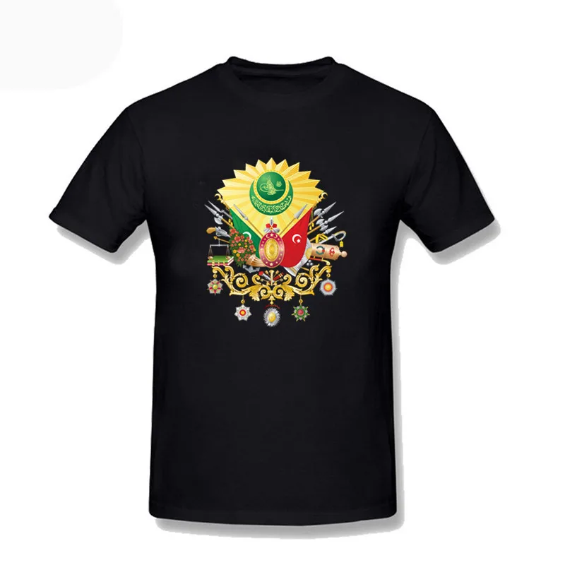 Coat Of Arms Ottoman Empire Osmanli Armasi Sultan Abdulhamid Abdul Tshirts Black Men's Clothing Unisex Top Tees Plus Size 3xl