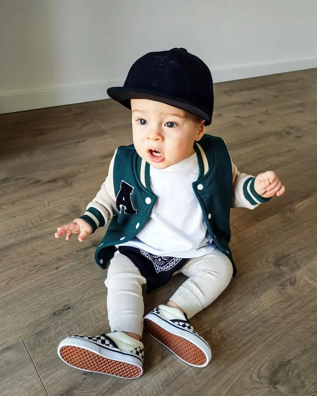 Kids Baseball Jackets for Boys Girls Baby Outerwear Letter Pattern Long Sleeve Buttons Front Coat Spring Fall Children Clothes