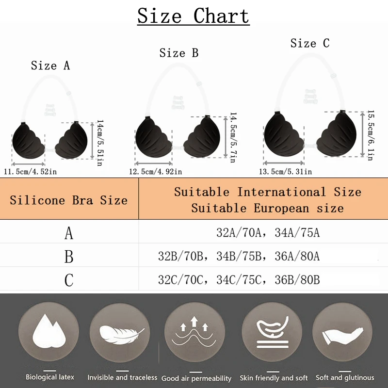 Thick Sticky Invisible Push Up Bra Adhesive Women Lift Bras Backless Wedding Underwear Silicone Lingerie Tops 3D Cups Bralette