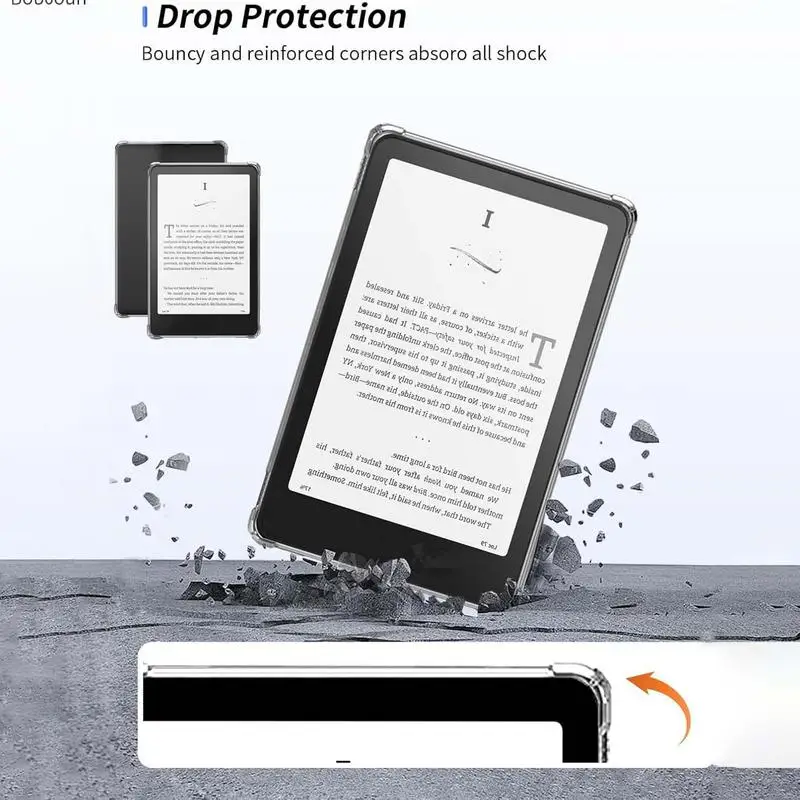Reinforced Corners E-Reader Case Reinforced Corners Device Back Cover Lightweight E-Reader Protection Case For Home Dorm Travel