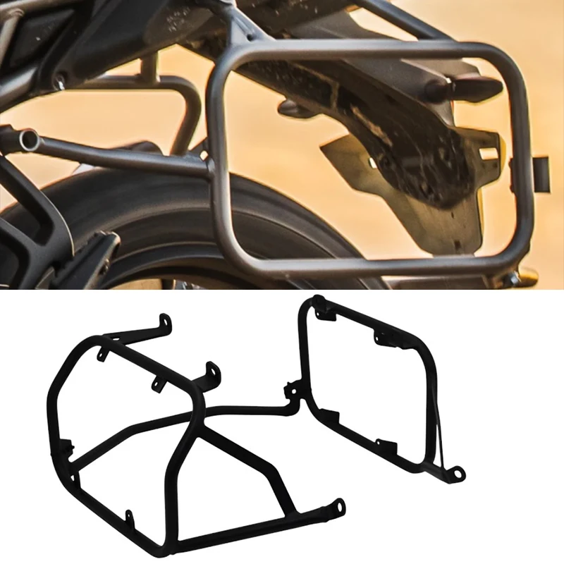 

Motorcycle Saddlebag Side Toolbox Brackets Top Case Luggage Panniers Rack Accessories For CFMOTO 450MT 450 MT MT450 2024 2025