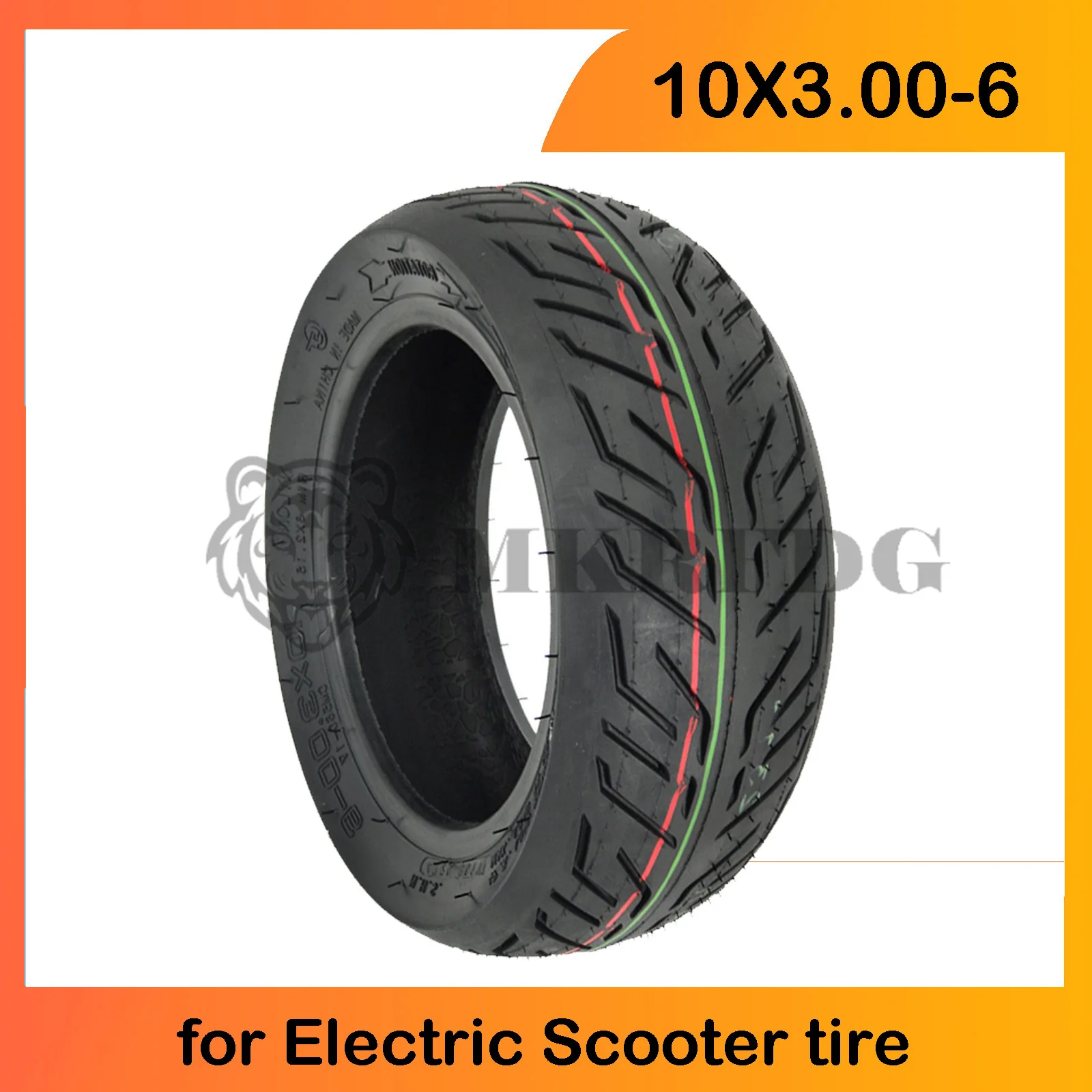 10x3.00-6 Vacuum Tire 10 Inch 10x3 Tubeless Inflate Tyre for Kugoo M4 Pro,Zero 10X Upgrade City-road Tyre