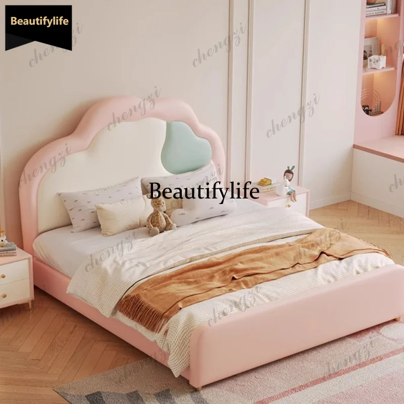 Q181  Design Bedroom Bed Frame Modern Sofa Human Dog  Wooden Massage Bed Platform Sleeping Letto Matrimoniale Trendy Furniture