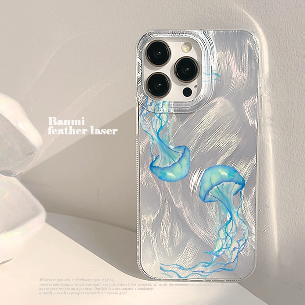 Phone Cases Blue - Blaue Quallen Sommer Ozean Hard IMD