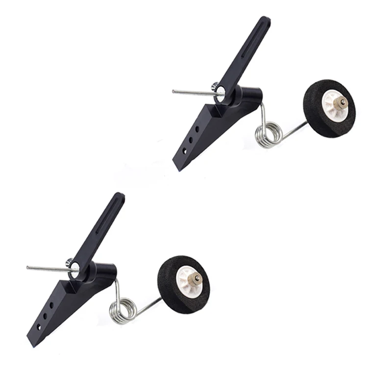 2PCS RC Fixed-wing Airplane Tail Wheel Bracket Assembly Rear Landing Gear 50-120 Grade Back Undercarriage for DIY Oil-powerd UAV