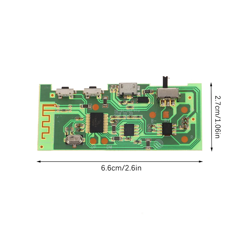 Placa amplificadora de potencia Bluetooth, placa de circuito de amplificador de potencia de 5W, módulo estéreo de amplificador de potencia, módulo de Audio multifuncional, 1 unidad