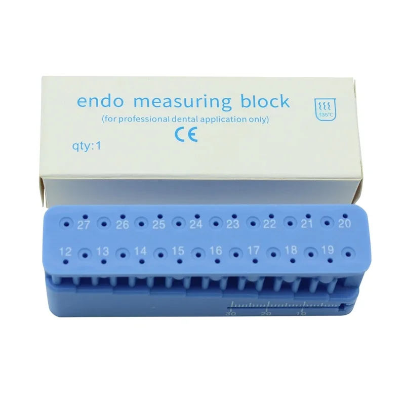 

1pcs Dental Autoclavable Endo Block Stand Ruler Dentist Instrument Ruler Product Equipment Mini Measuring Block Tools