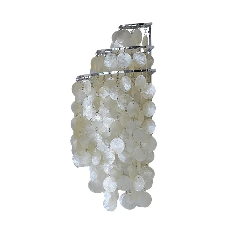 

Simple living room wall lamp personalized aisle corridor B & B wind bedroom bedside shell wall