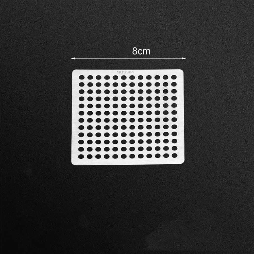Bathroom Drain Hair Filter Hair Filter Drain Cover Bathroom Anti-slip Design Dense Holes Easy To Use Quick Water Drainage