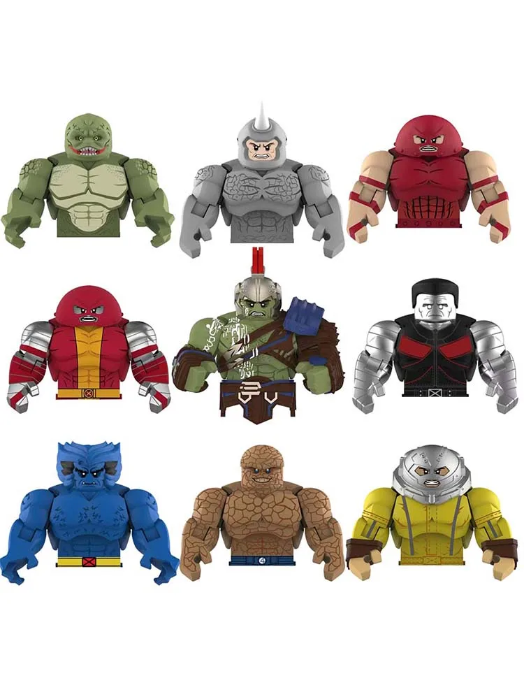 Bewegliche Mini-Bausteine Juggernaut Eidechse Nashorn Biest Koloss Sache Zusammenbaubare Actionfiguren Puzzle-Spielzeug Modellbausatz Geschenke
