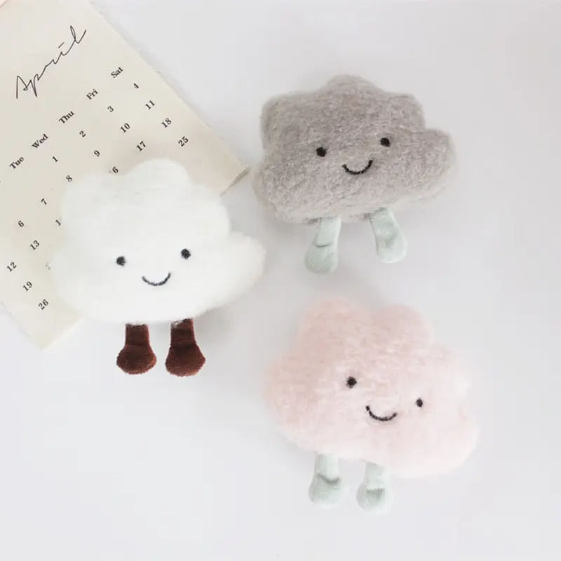 New Creative Simple Cute Brooch Pin Plush Cloud Brooch Backpack Bag Clothes Sweater Pins Fashion Jewelry Accessories