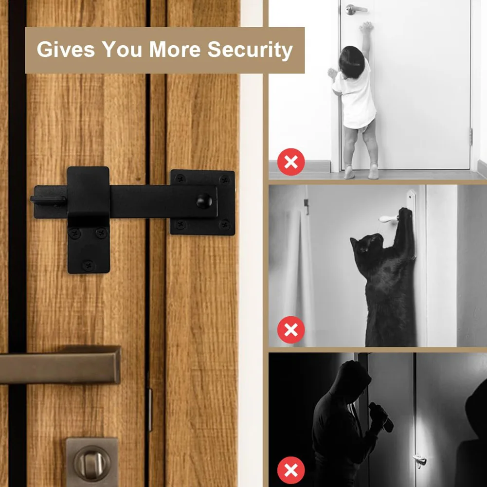 

Металлическая защелка для ворот, многофункциональный поворотный замок для дверей сарая, сверхпрочная защелка для фермерских ворот и заборов для безопасности и конфиденциальности