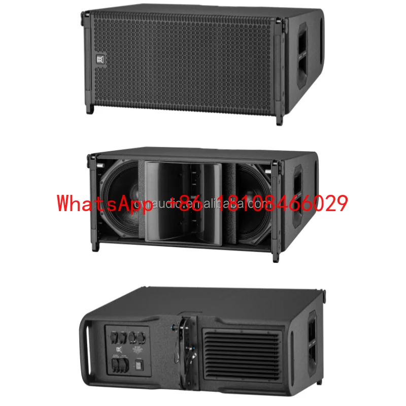 Modul Amplifier Prosesor Line Array Aktif 2 Arah Dual 12 Inch DSP Portabel Tahan Air untuk Acara Panggung dan Pertunjukan Langsung