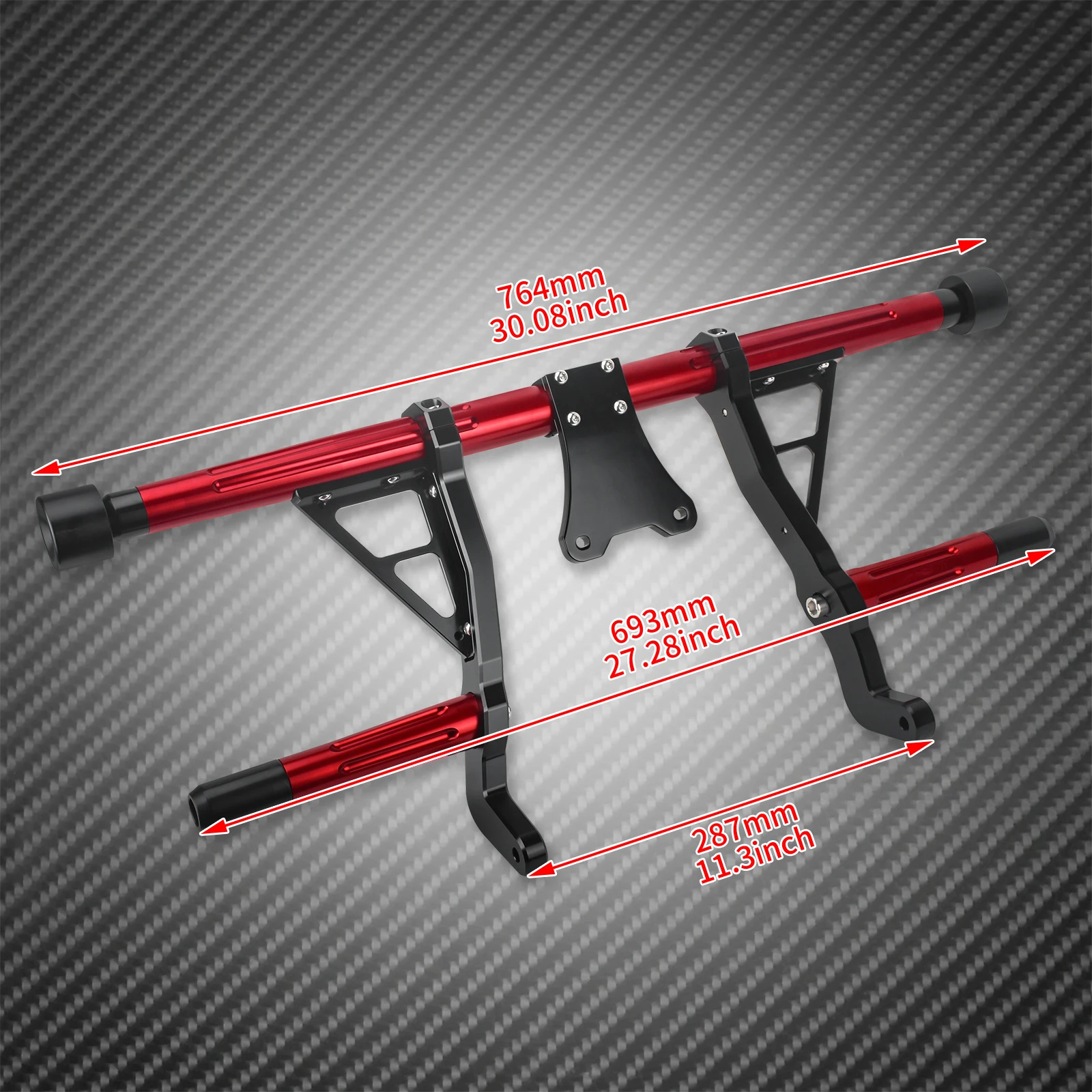 

Motorcycle Highway Front Engine Guard Crash Bar Flat Out Falling Protector For Harley Touring Road King Electra Glide 2009-2025