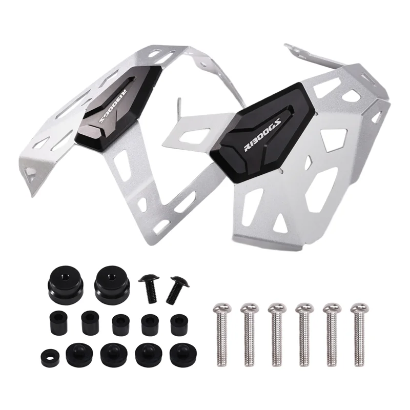 

WO-защита головки блока цилиндров мотоцикла, защита головки блока цилиндров для BMW R1300GS, защита двигателя для BMW R1300GS, серебристый + черный