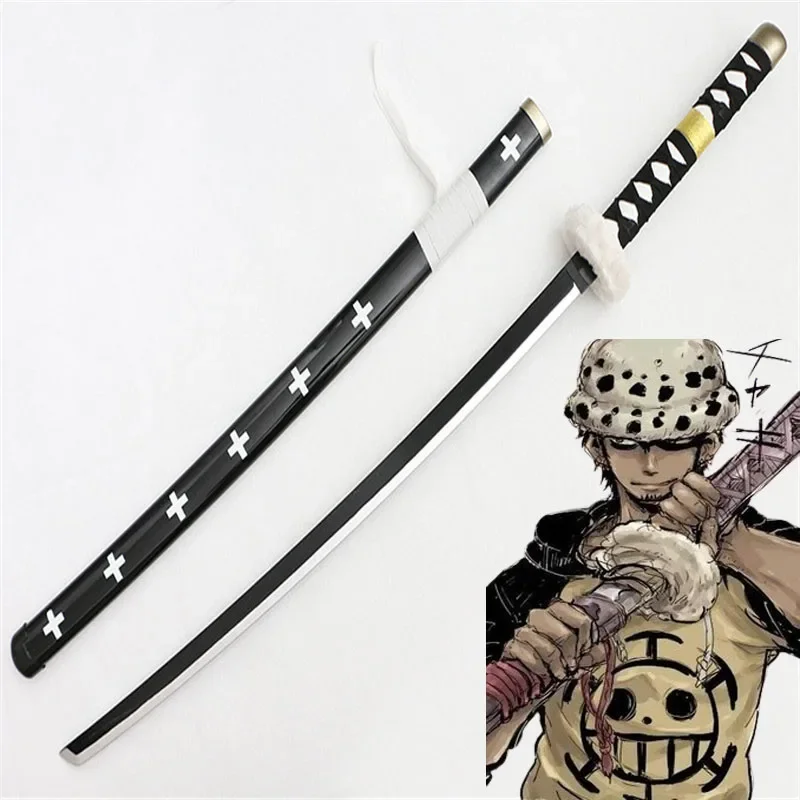 

Cosplay Trafalgar D Water Law 41inch Wood Katana Role Playing Trafalgar Law Ghost Cry Weapon 104cm Sword Model