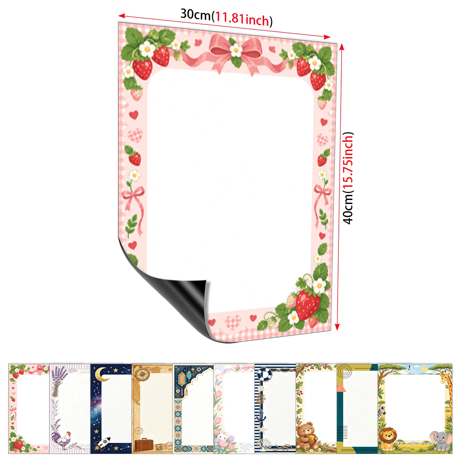 Dry Erase Weekly - กระดานไวท์บอร์ดแม่เหล็กสำหรับติดตู้เย็น วางแผนรายสัปดาห์ ขนาด 40×30 ซม. กระดานตารางเวลาแบบลบได้