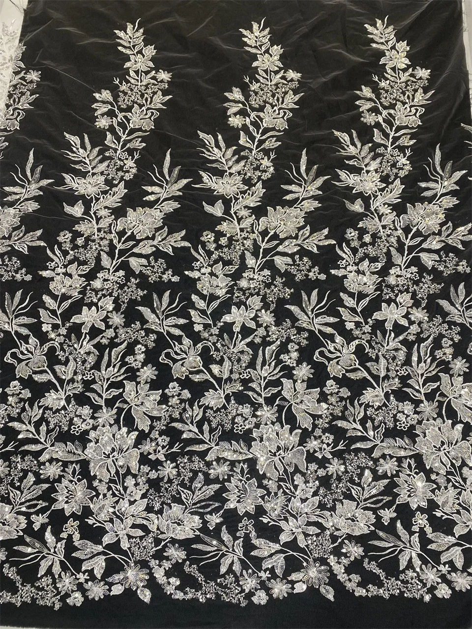 

African Sequins Net Lace Fabric High Quality African French Tulle Lace Embroidery Lace Fabric for Party Dress AXZ6325