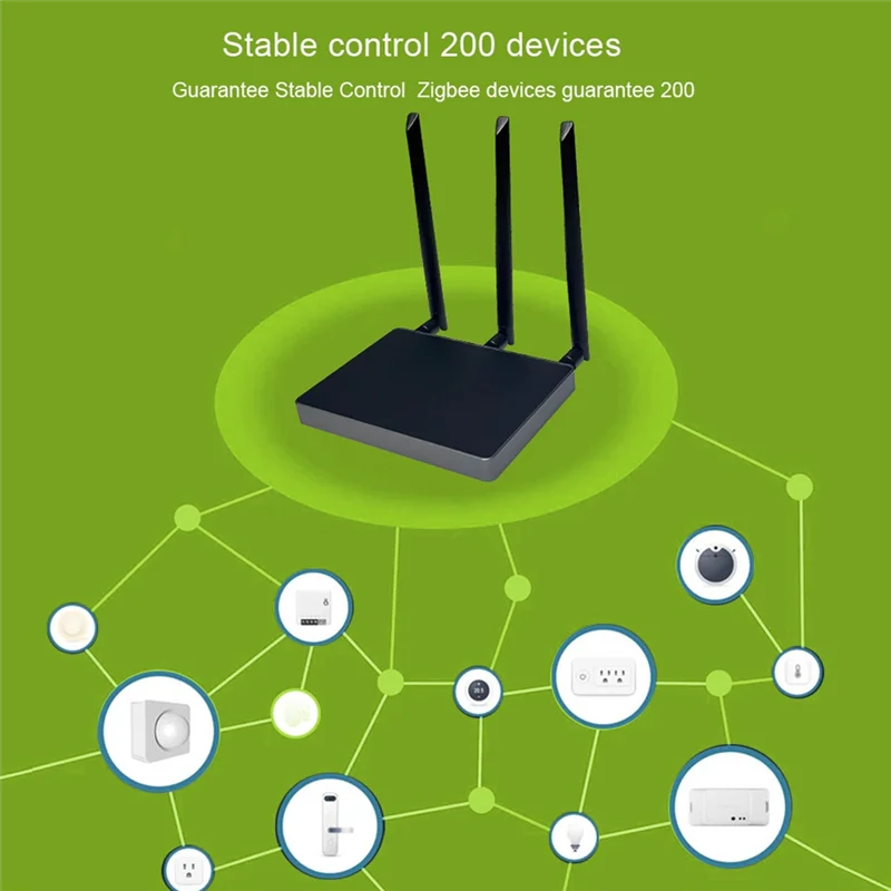 Tuya Zigbee 3.0 Hub بوابة مزدوجة ومكرر واي فاي إشارة معززة خطأ ذكي لفندق Alexa Big House Villa