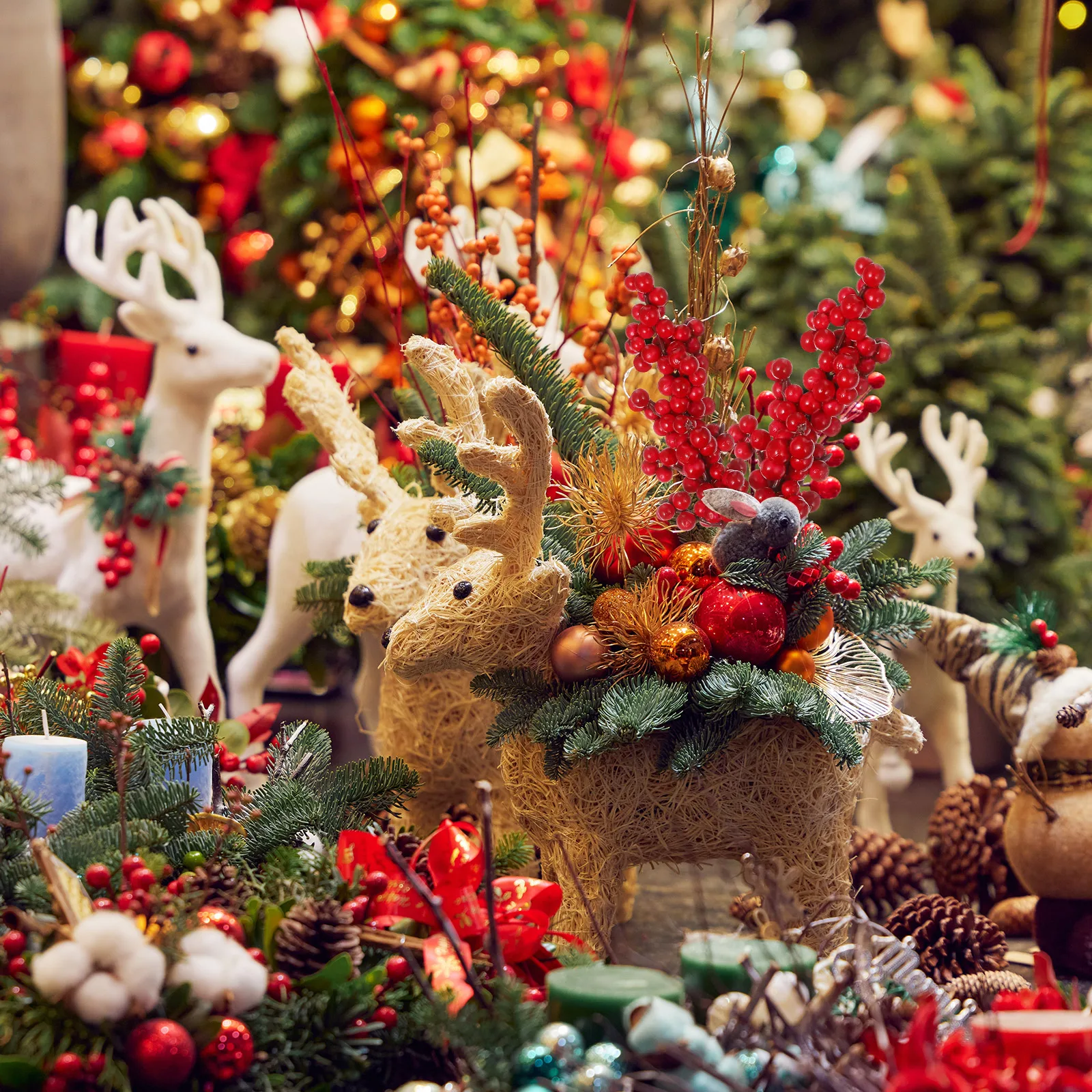 

8pcs Fruit Decor Artificial Flower Christmas Artificial Plant GarlandFlower Branches Party Decorations Xmas Tree nament
