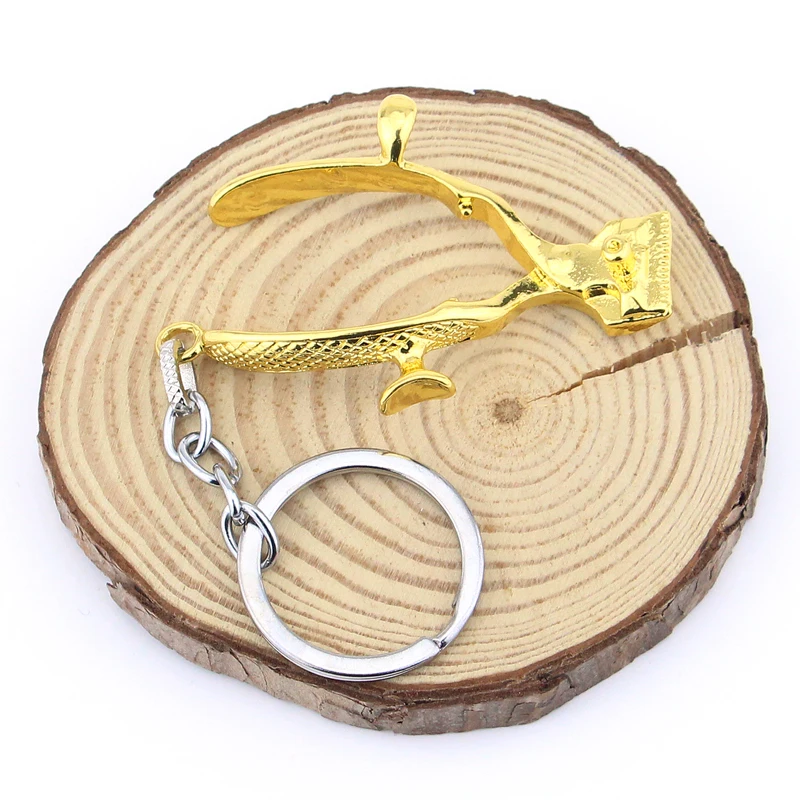 الحلاق كيرينغ ثلاثية الأبعاد تصفيف الشعر المفاتيح الحلاقة قلادة مفتاح سلسلة القطب الحلاق هدية للرجال مجوهرات صغيرة الإكسسوار دروبشيبينغ #2