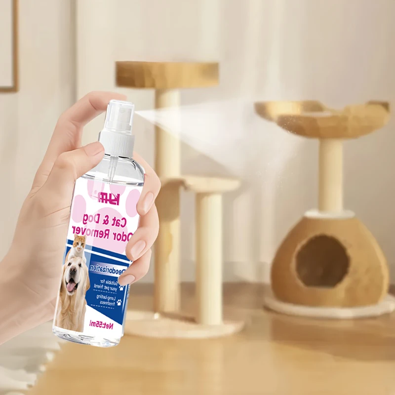 KJM-55ML Powerful Multi-Purpose Pet Odor Eliminator Spray Safe Deodorizer For Litter Box Kitchen Car Bathroom