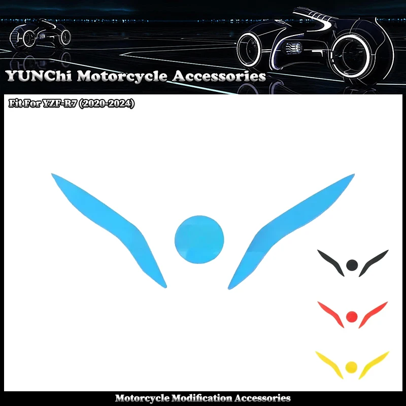 Motorcycle Acrylic Front Headlight Guard Head Light Lens Cover Protector Fit For YAMAHA YZFR7 YZF-R7 2020-2024 YZF R7 2023 2022