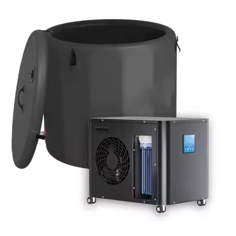 

Durable Inflatable Bathtub Recovery Cold Plunge Therapy Tub Portable Fitness Large Round Ice Bath Foldable Ice Plunge Pod Tub