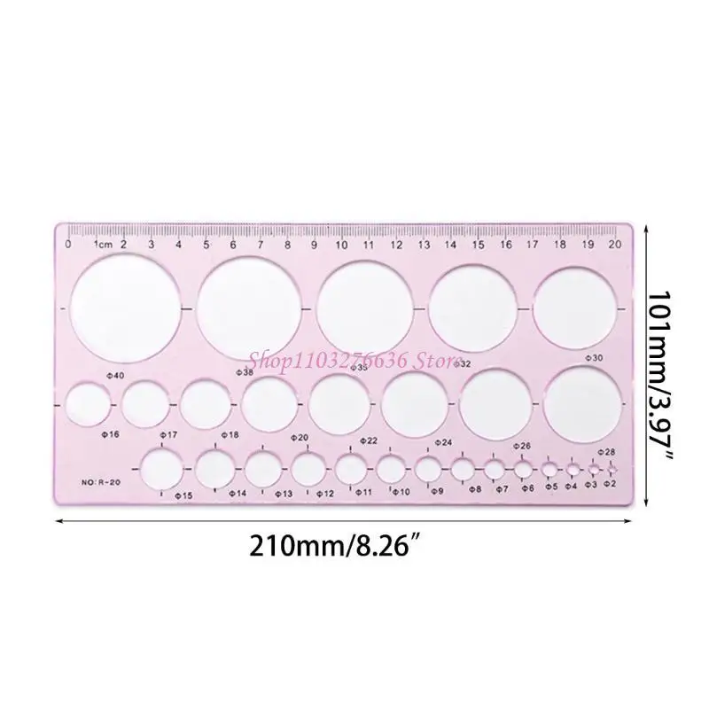 R6FD Breast Flange Nipple Ruler 27Ukuran Diameter Breastpump Flange Sizing Ruler