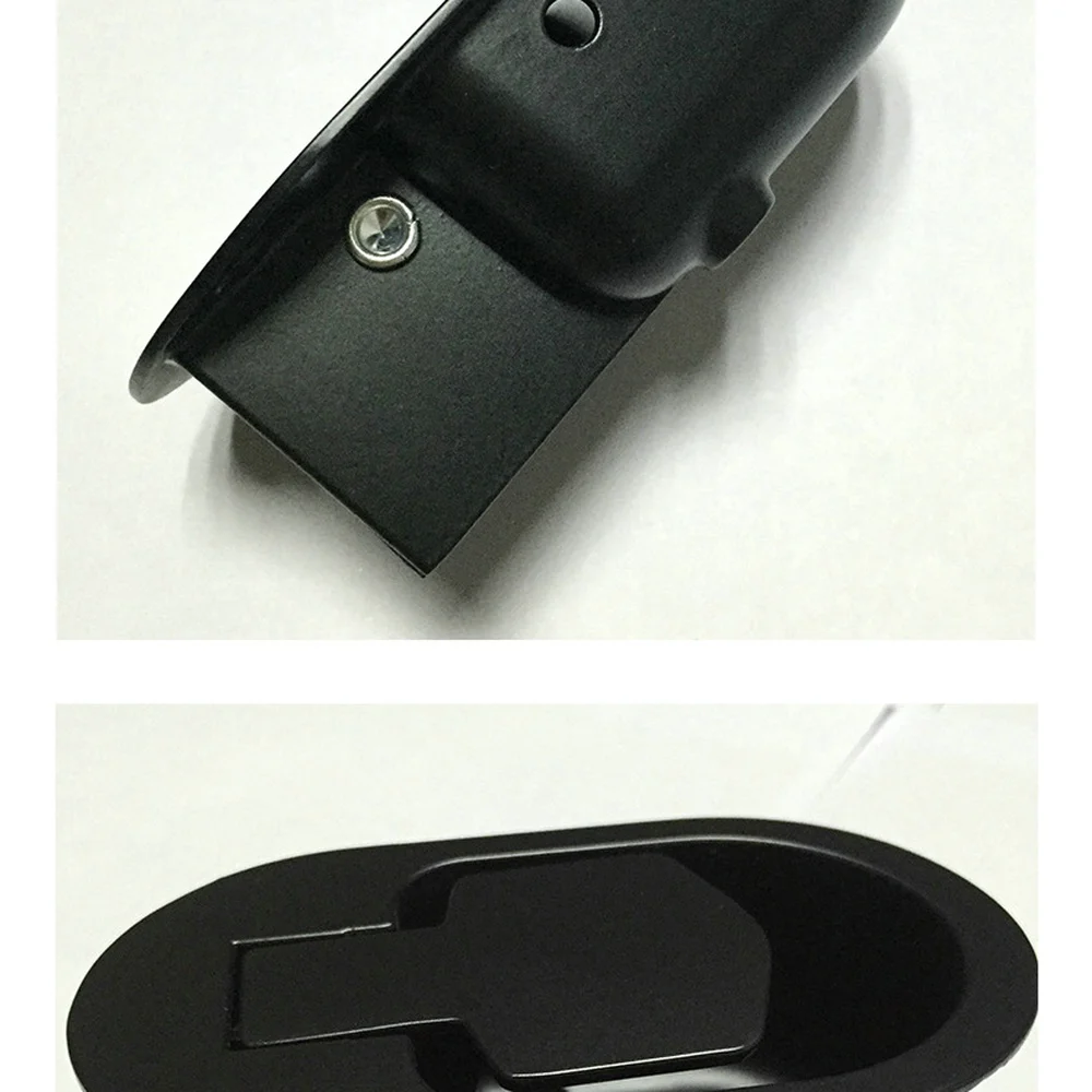 Aluminum Alloy Sofa Reclining Handle Black Round Switch For Office Chair Furniture Replacement Repairing Parts