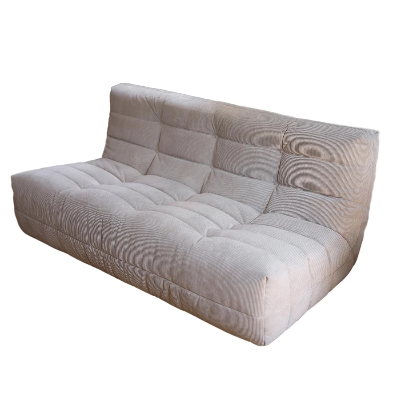 

French simple combination lazy sofa living room 2023 new corduroy fabric full sponge integration