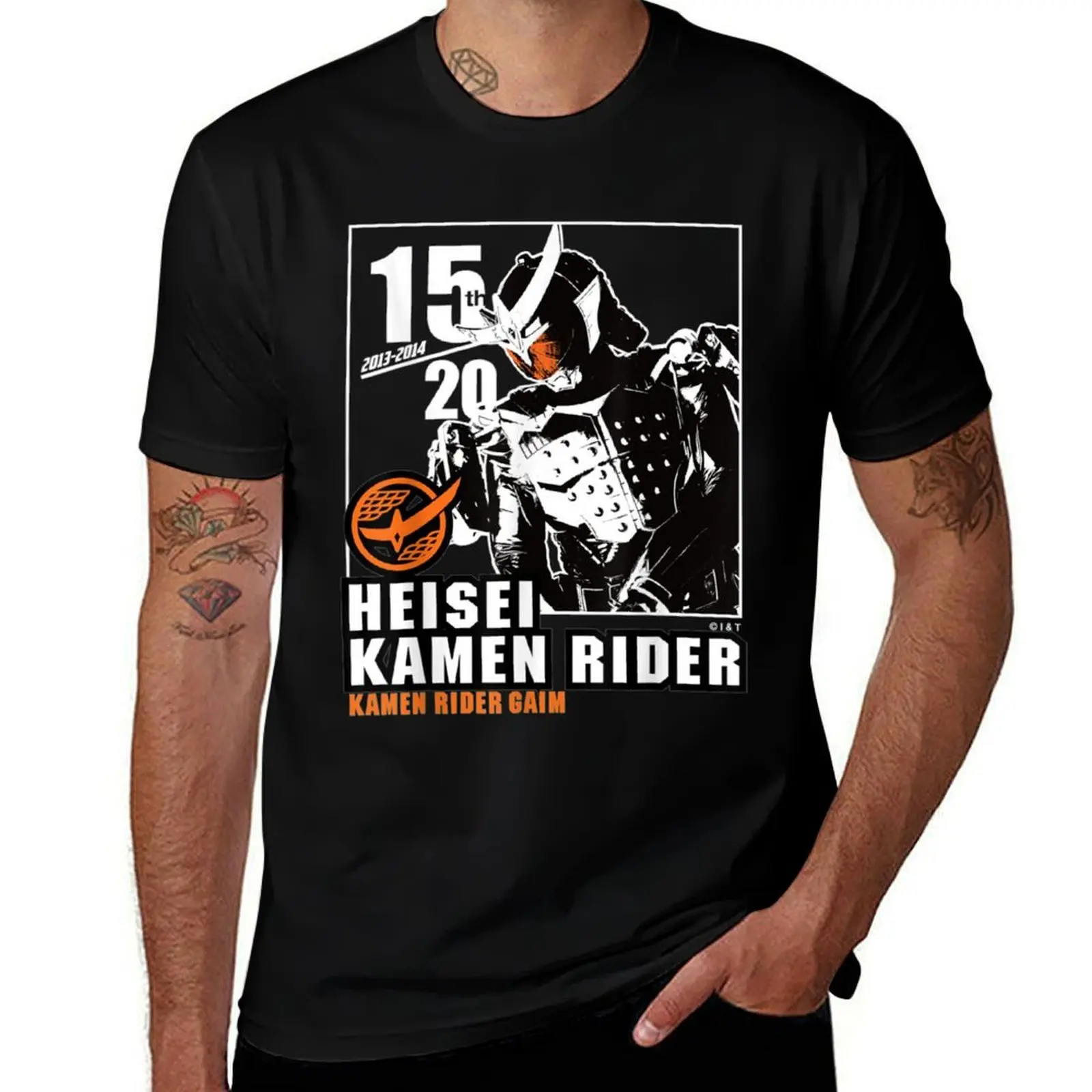 Kamen Rider Gaim Heisei Rider Anniversary T-Shirt Plus Size Solid Color T-Shirt