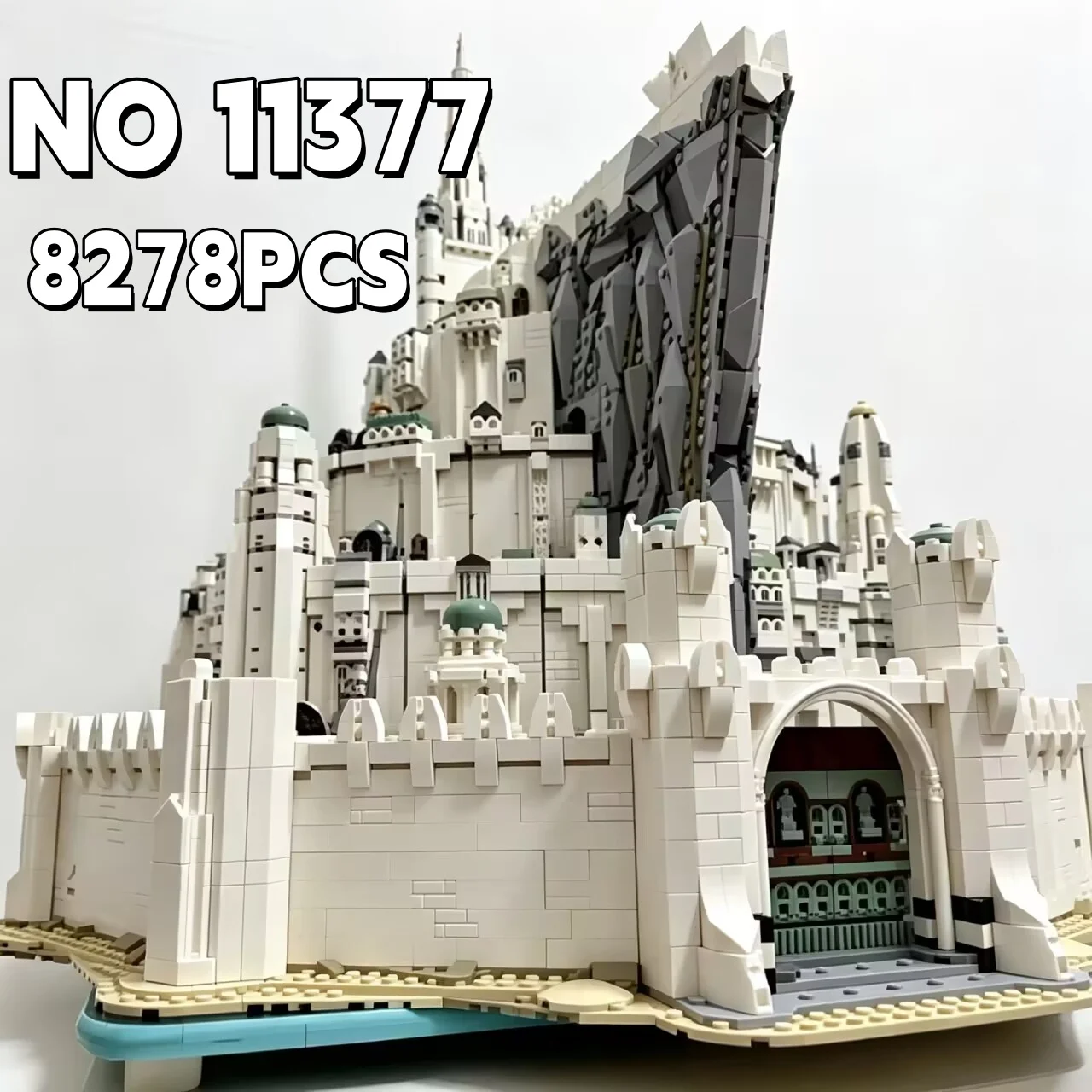 Ensemble de blocs de construction européens Minas Tirith, 8278 pièces, modèle d'architecture modulaire, briques, jouets créatifs, cadeaux pour adultes