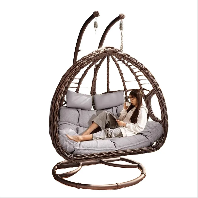 

Outdoor Hanging Basket Chair Swing Courtyard Double Hanging Chair Home Balcony Indoor Internet Celebrity Bird's Nest Hammock