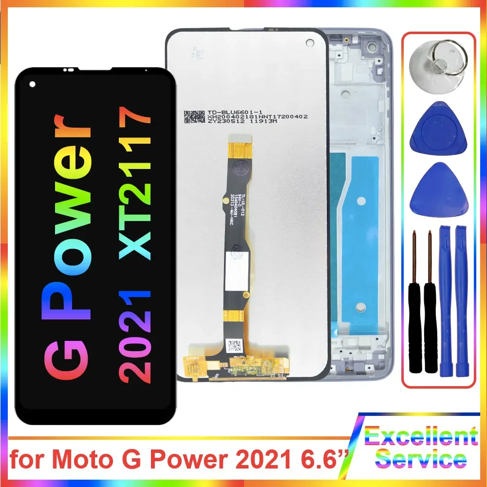 

New Tested LCD for Motorola Moto G Power 2021 XT2117 LCD Display Touch Screen Digitizer Replacement for Moto G Power 2021 LCD