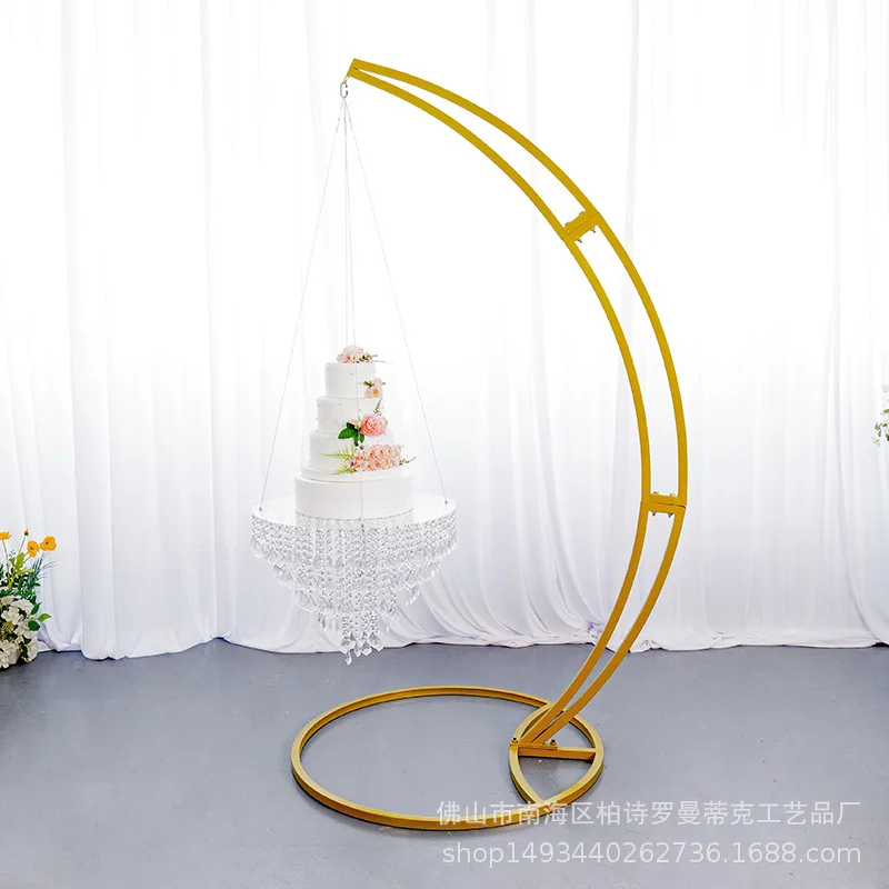 New wedding supplies props road guide flower stand cake decorative stand stage background stand outdoor wedding decoration