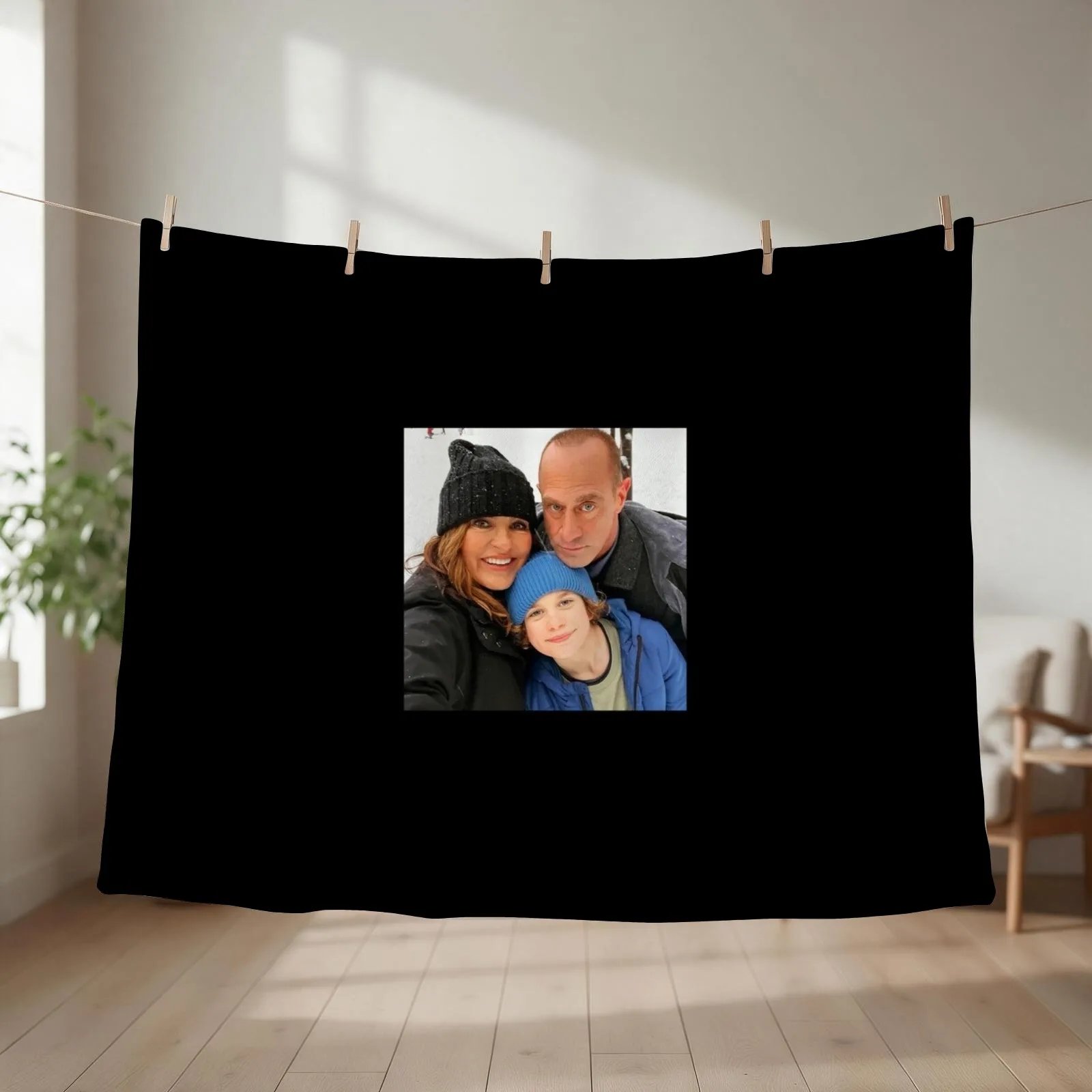 Olivia, Noah & Elliot Sticker Throw Blanket couch cozy soft plush fuzzy picnic outdoor blanket