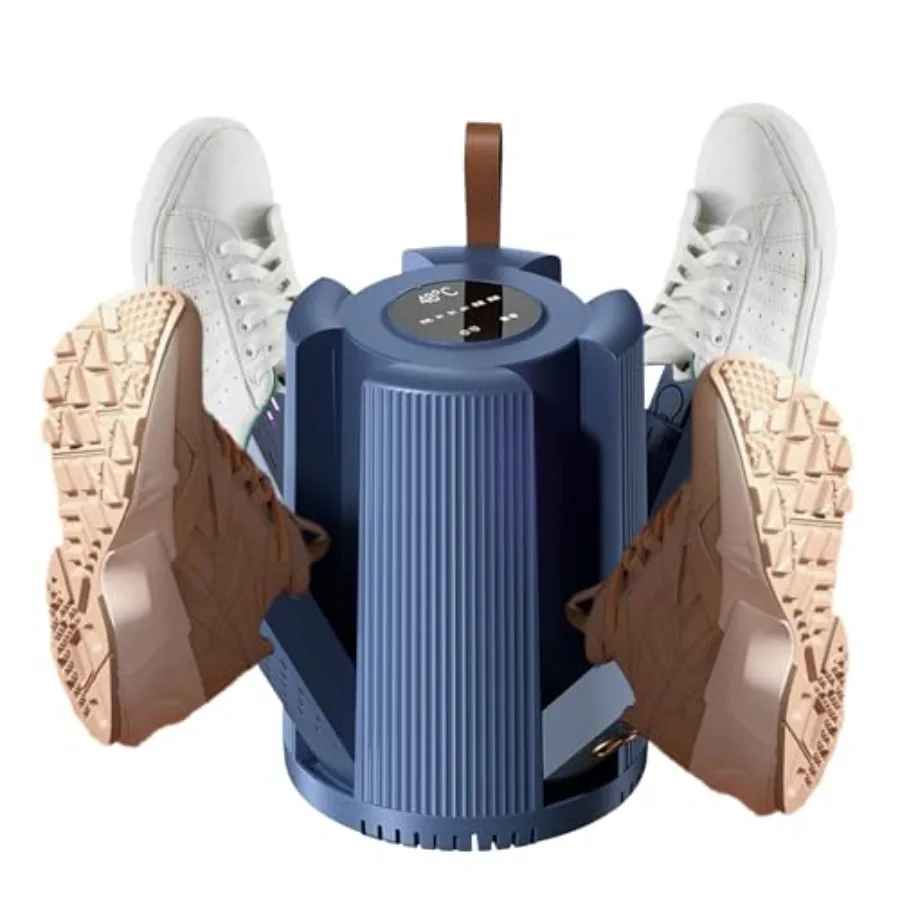 Secador de Botas Portátil, Secador Eléctrico de Zapatos para Zapatillas Deportivas, 4 Puertos de Secado, Temporizador Ajustable de 1/3/6 Horas, 48 ° Desodorante de Temperatura Constante