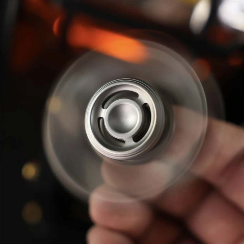 Katzenauge Edelstahl Fidget Spinner EDC Spielzeug Anti Stress Fidget Slider Hand Spinner ADHS Angst Relief Sensorische Spielzeug