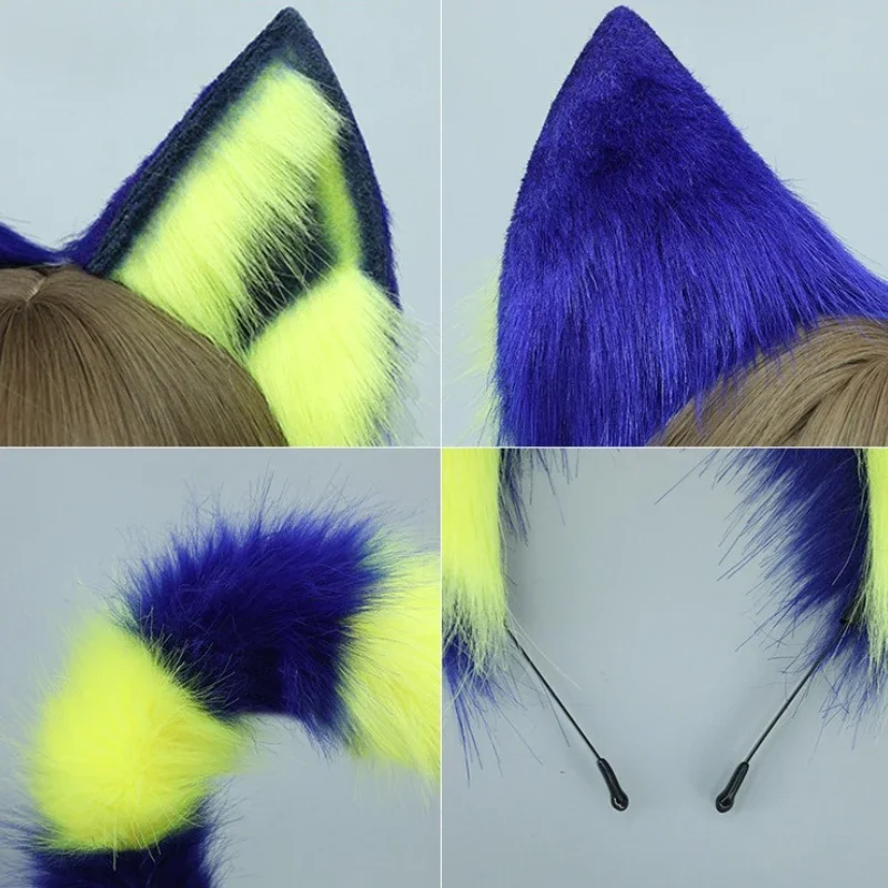 コスプレアクセサリーアニメエジプト女王アンカシミュレーション動物の耳帽子テールコスチューム小道具ハロウィンパーティー小道具