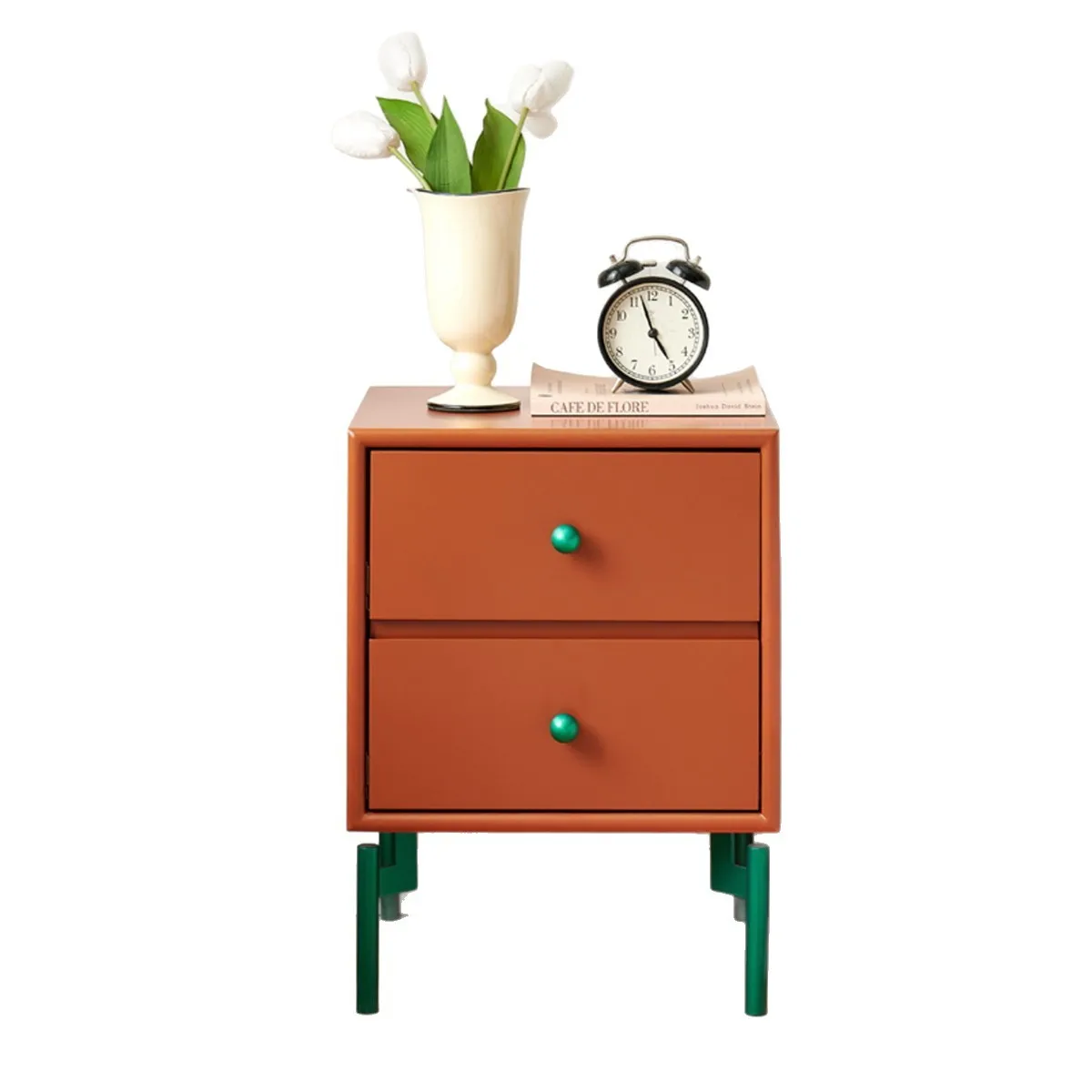 

Bedside table Modern simple bedside table Dopamine storage cabinet Children's bedroom shelf Pink solid wood
